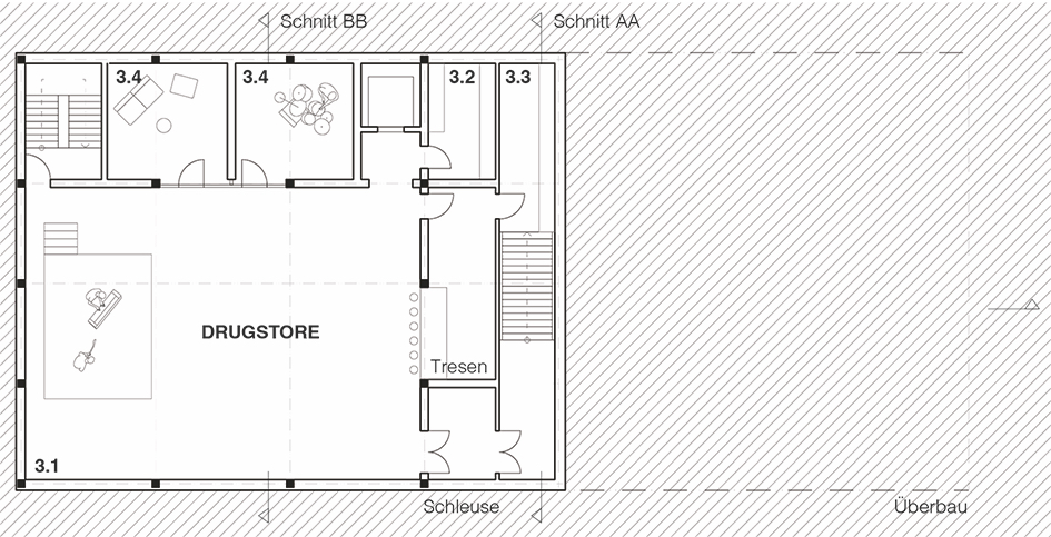 1. Preis Grundriss UG