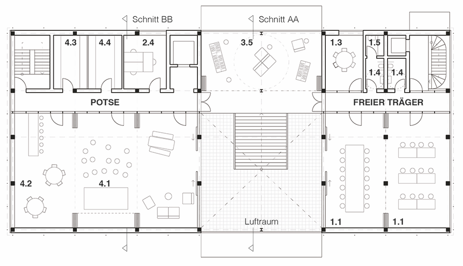 1. Preis Grundriss OG