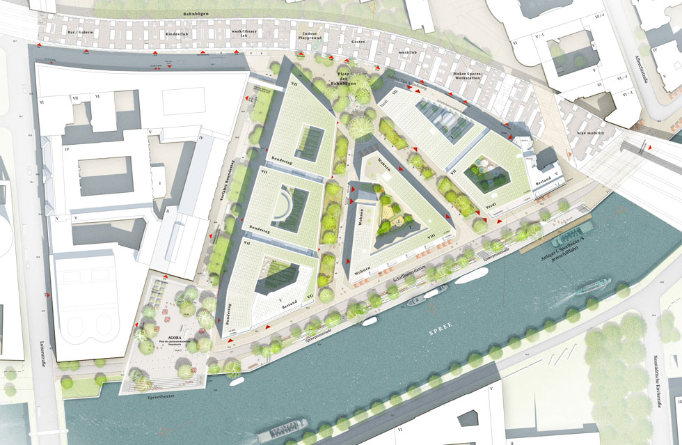 Anerkennung BLK2 Architekten Lageplan