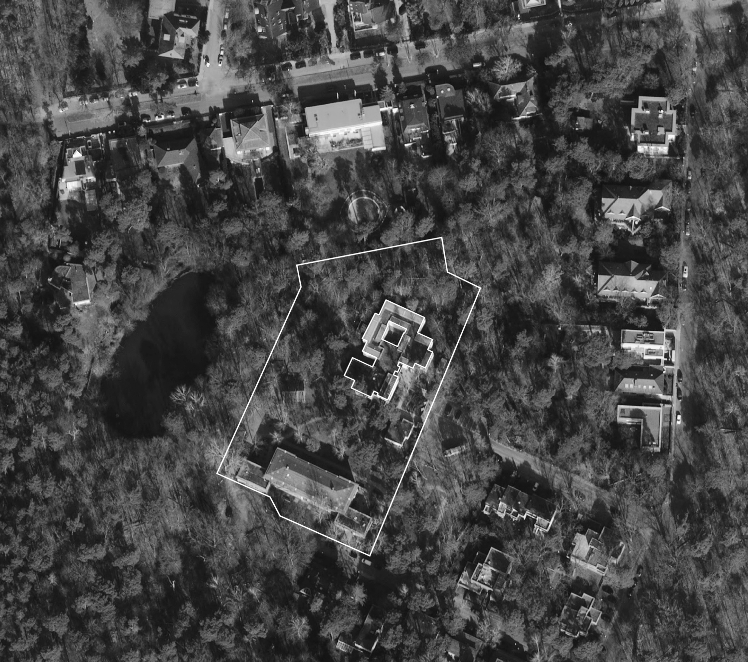 Luftbild des Wettbewerbsgebiets