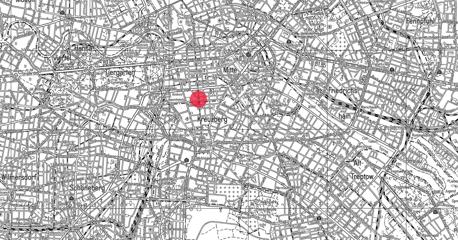 Übersichtskarte Checkpoint Charlie