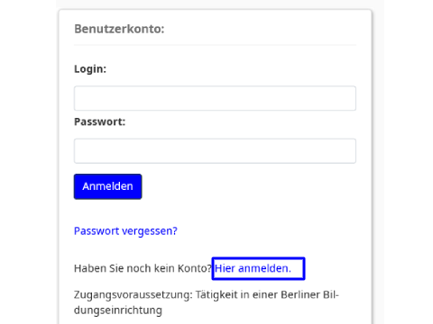 Online-Anmeldung