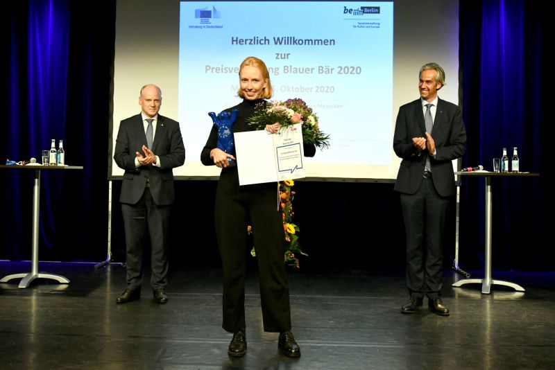 Preisträgerin 2020, Marie Rosenkranz vom European Democracy Lab