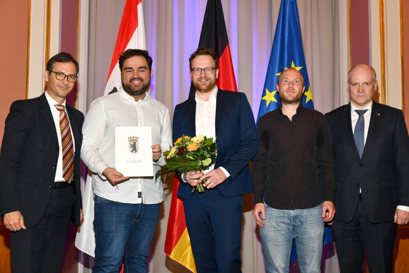 Ehrung des Berliner Projektteams Erst-Wahl-Helfer*innen zur Europawahl 2019