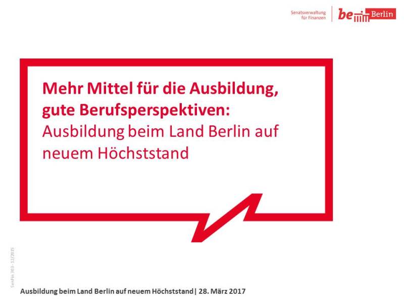 Ausbildung beim Land Berlin