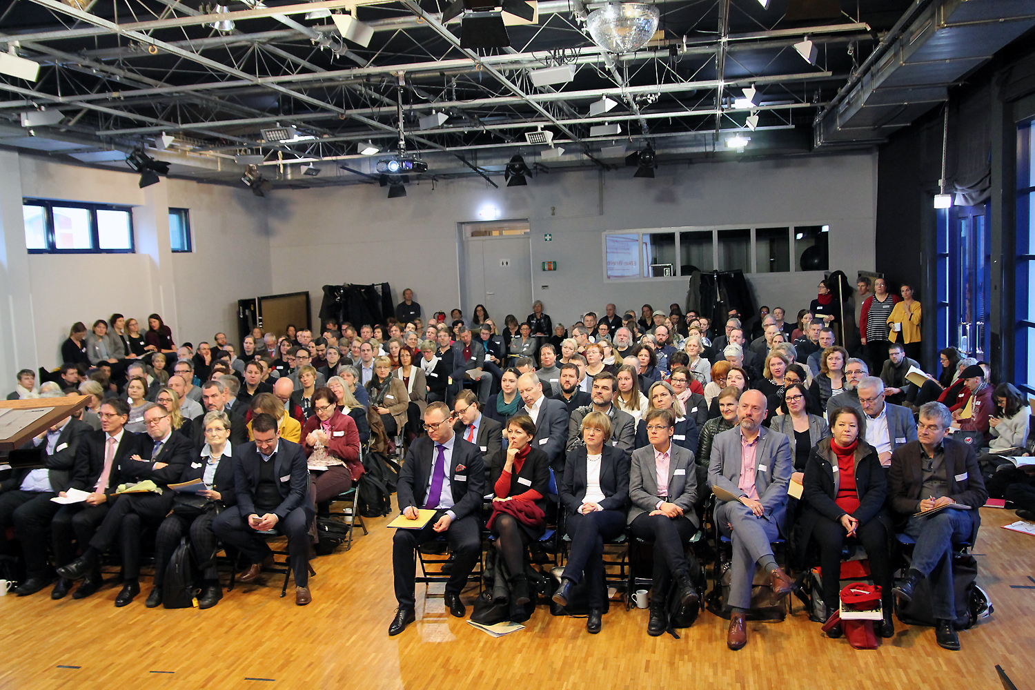 Blick ins Publikum der 1. Berliner Strategiekonferenz zur Wohnungslosenhilfe am 10. Januar 2018
