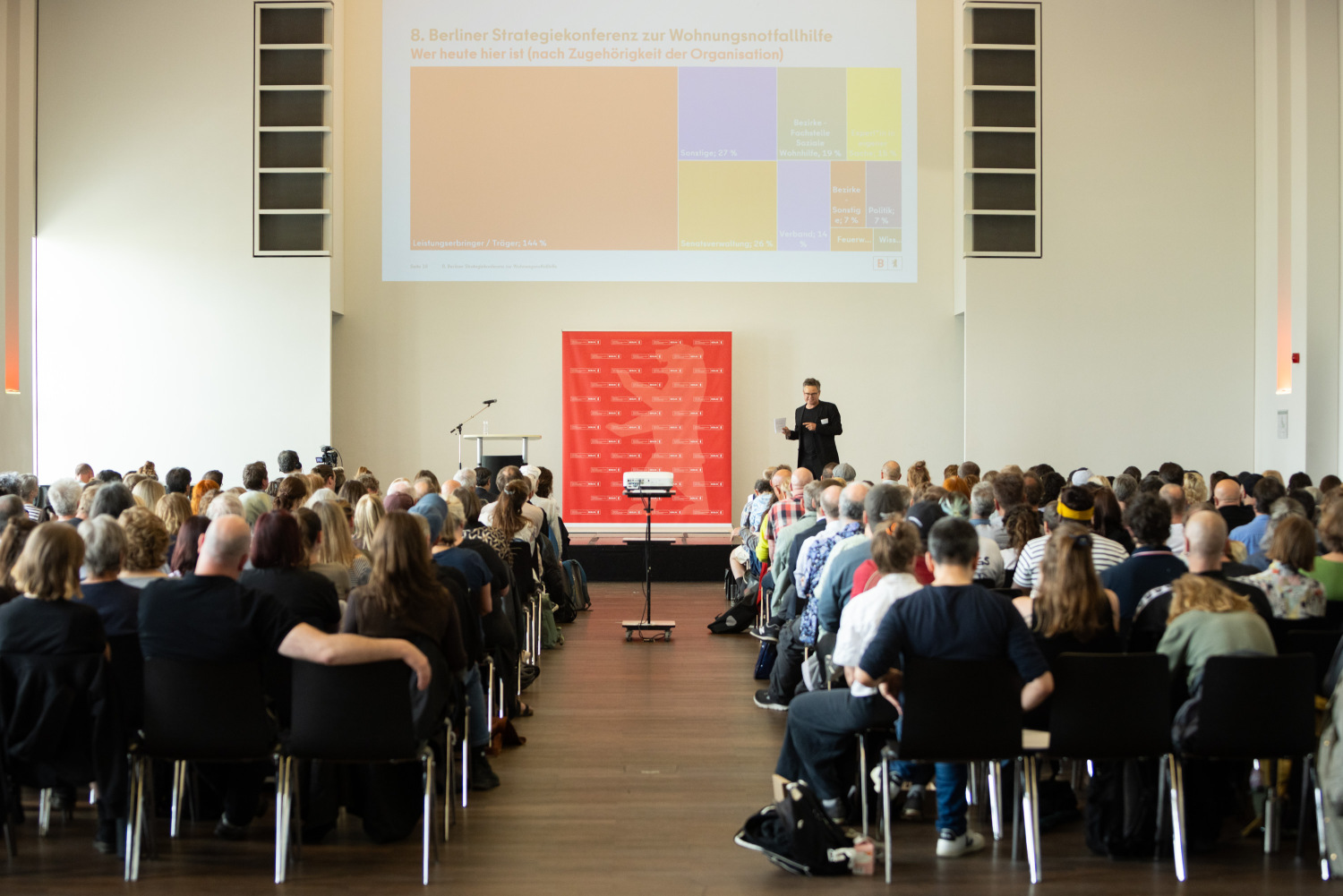Stefan Strauß moderiert die 8. Berliner Strategiekonferenz zur Wohnungsnotfallhilfe