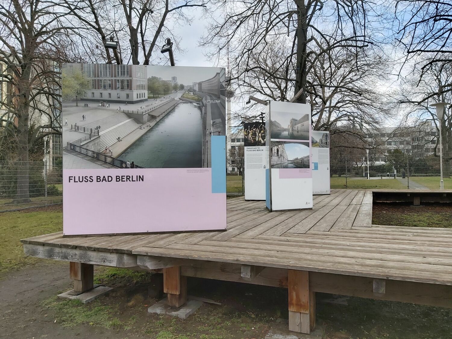 Ausstellung am Fluss Bad Garten