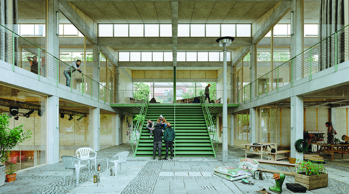Haus der Jugend Südkreuz - Innen-Perspektive