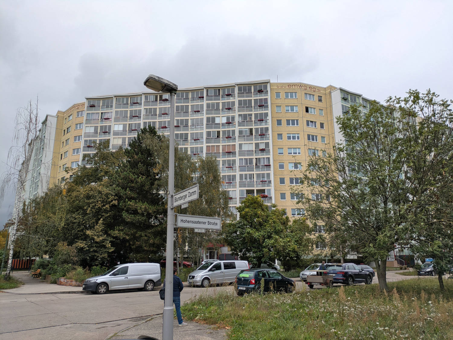 Elfgeschosser an der Kreuzung Hohensaatener Straße/Blumberger Damm