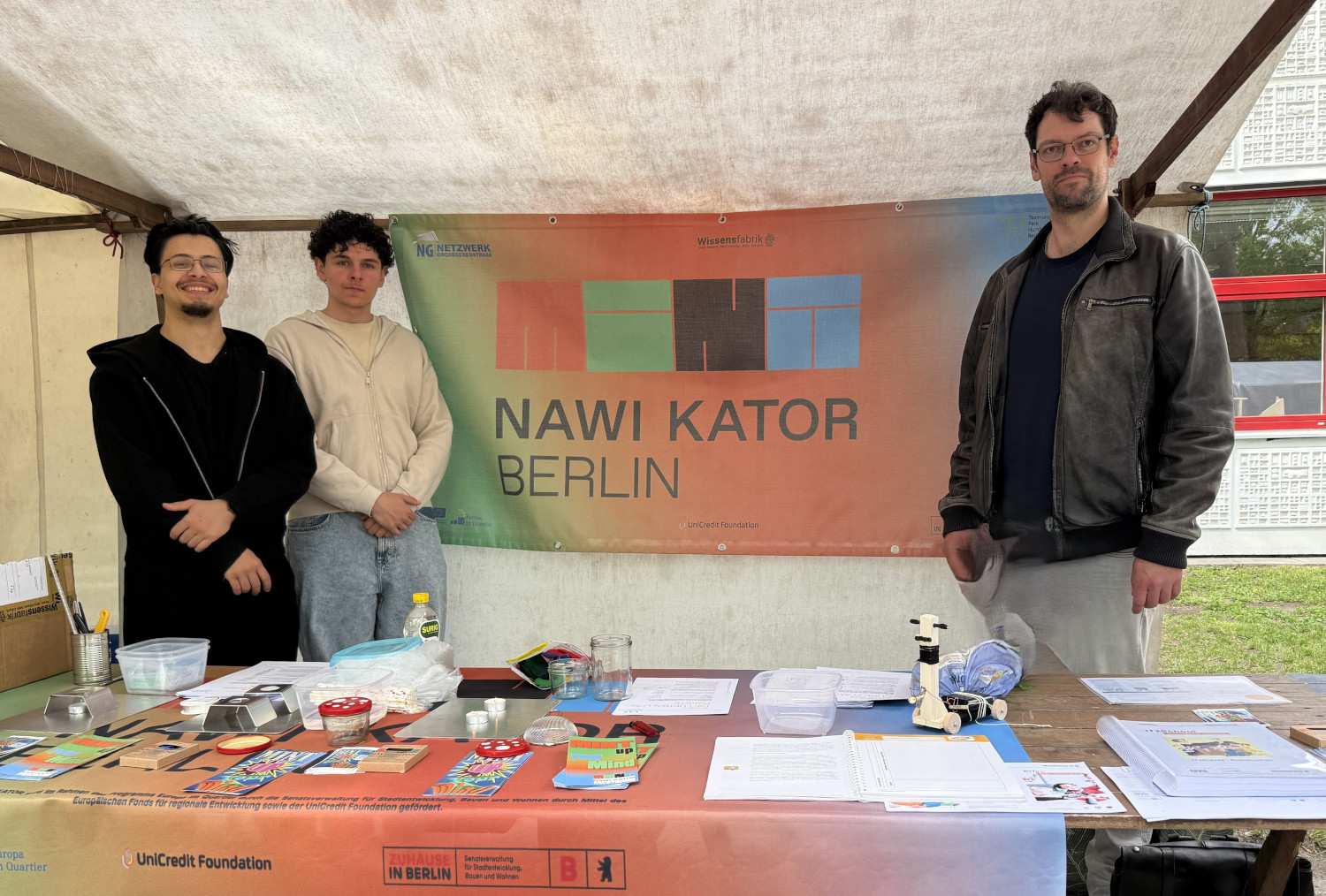 Infostand NAWI KATOR am Tag der Städtebauförderung 2026 im Quartier Nahariyastraße
