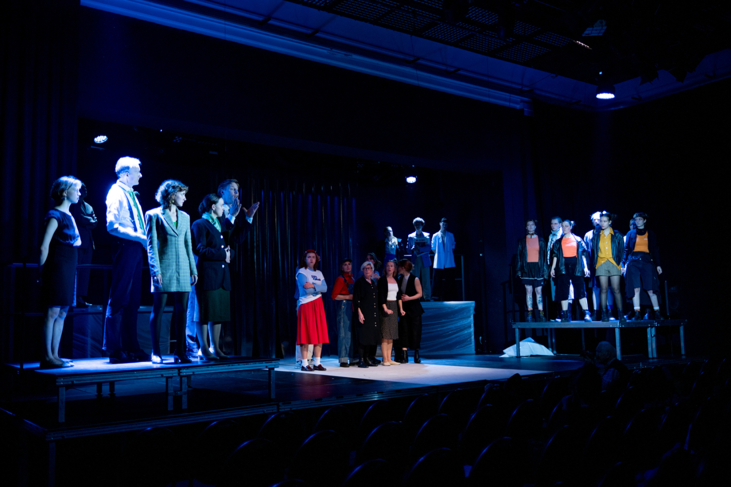 Szene aus der Aufführung "Volskfeinde" im November 2025