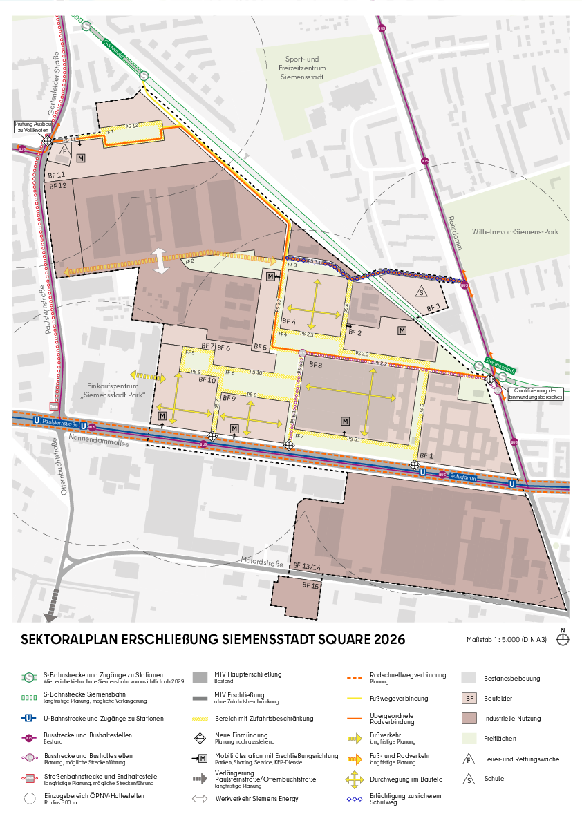 Sektoralplan Erschließung Siemensstadt Square 2026