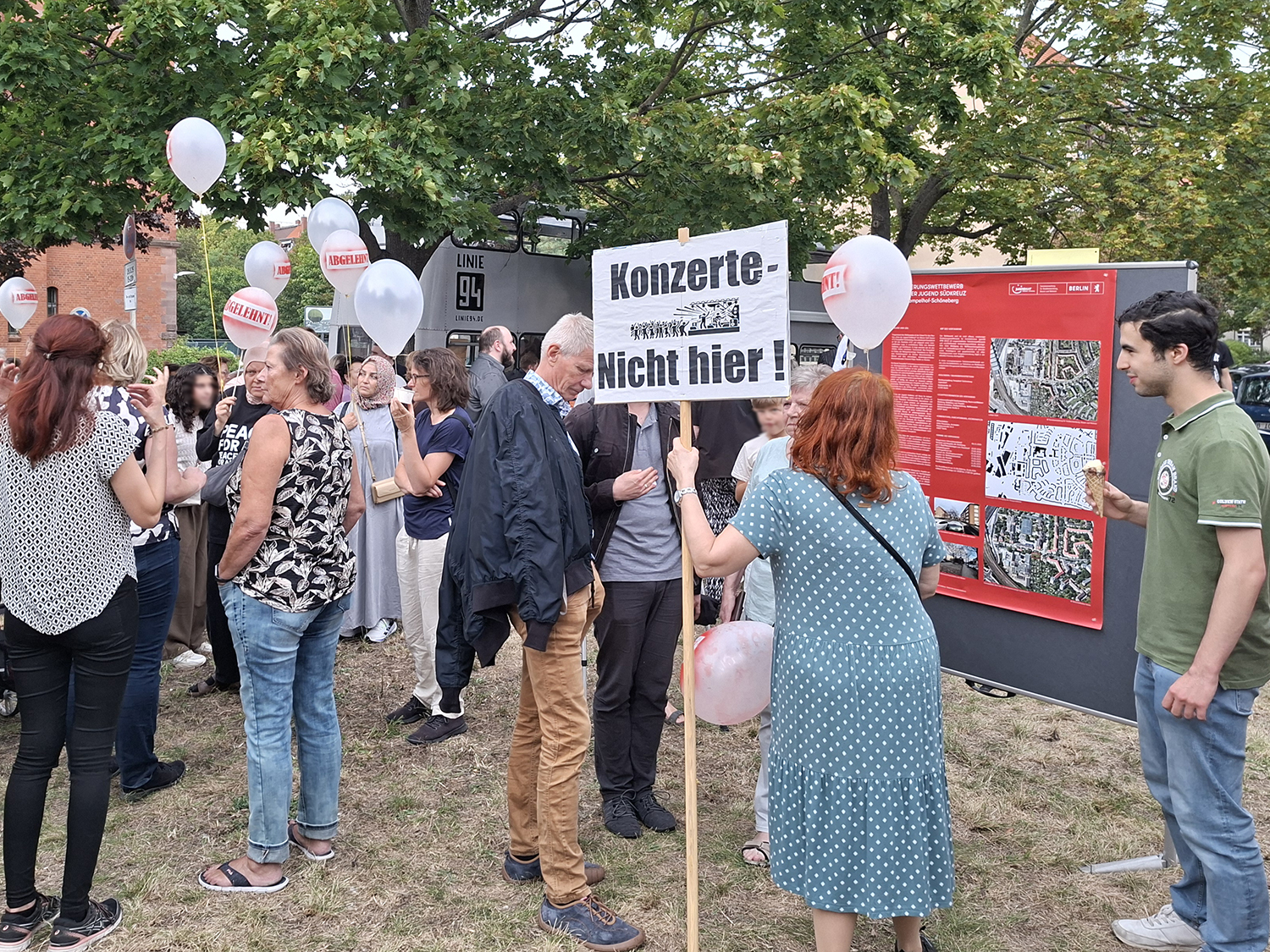 Demonstration Haus der Jugend