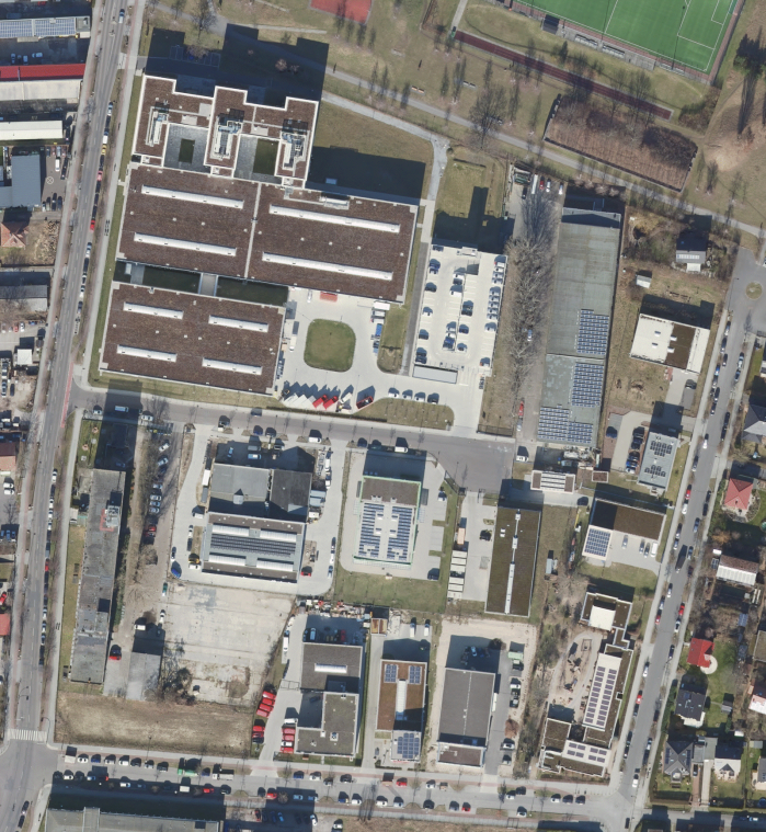 Luftbild Adlershof, Standort der Bodensanierung, Jahr 2022
