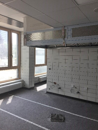 Lüftungsanlage in der Mensa