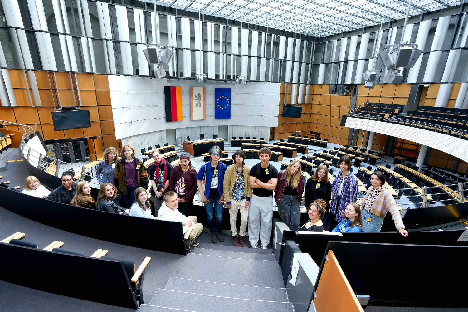 Teilnehmende des FÖJ besuchen am 30.04.2026 das Abgeordnetenhaus von Berlin