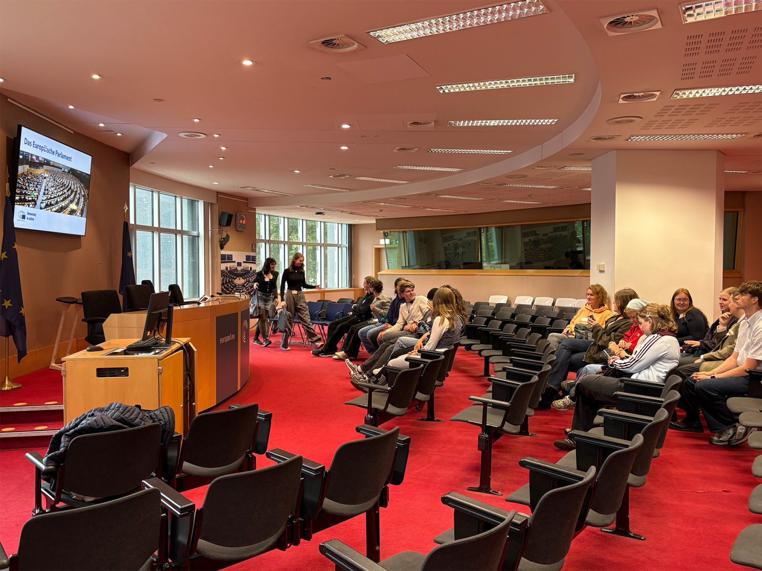 Seminarreise von 25 jungen FÖJ-Teilnehmenden nach Brüssel 2026: Vortrag