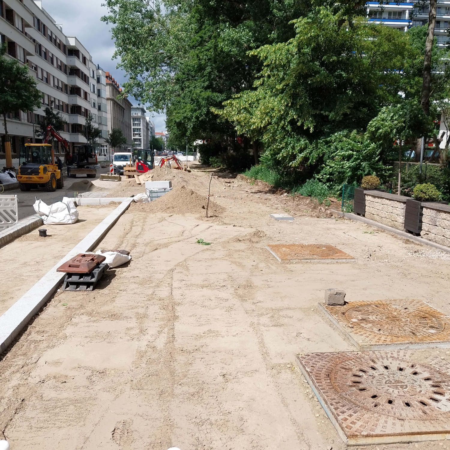 Ansicht nach Kabel-Leitungsbau, Mai 2026