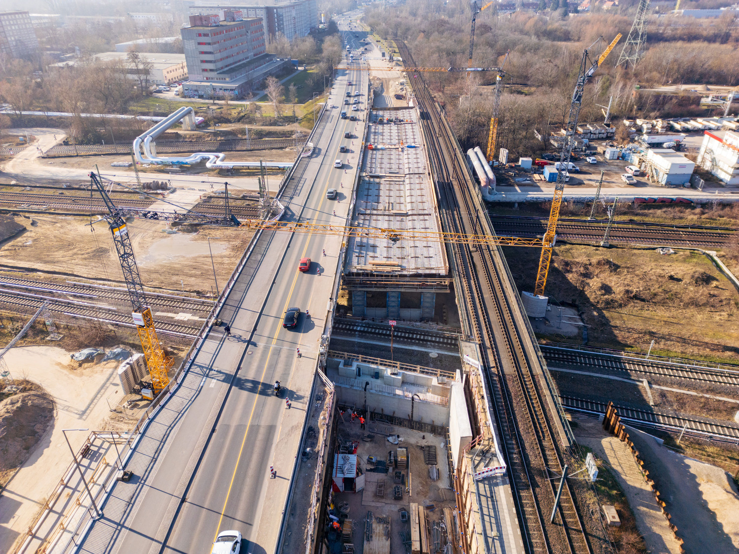 Februar 2025 – Überblick westlicher Brückenknoten (BK1)