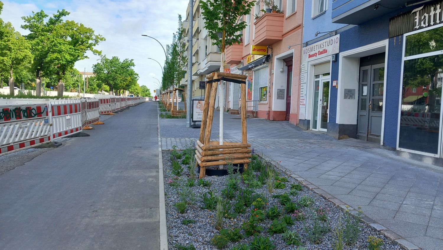 Bauphase 1, Neuhergestellter Geh- und Radweg Ostseite; 21.05.2026