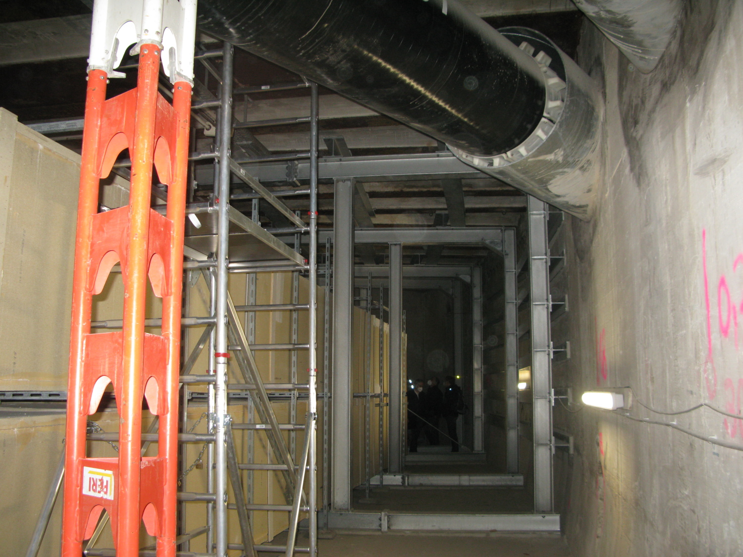Lindentunnel: Tunnelarm Südwest mit Tiefgaragenentlüftung