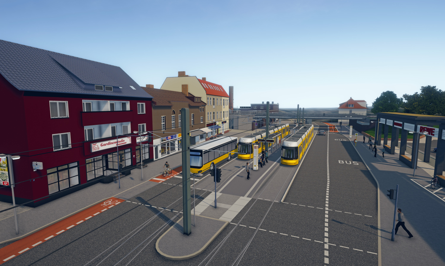 Visualisierung: Neue Endhaltestelle für die Straßenbahn direkt am Bahnhof Mahlsdorf