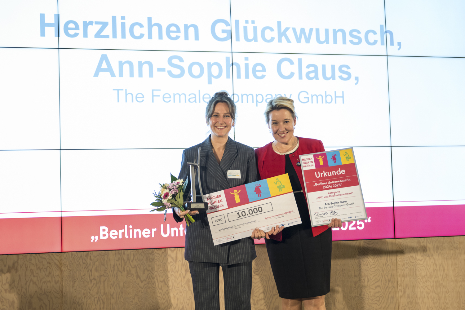 Preisverleihung Berliner Unternehmerinnen 2024/2025