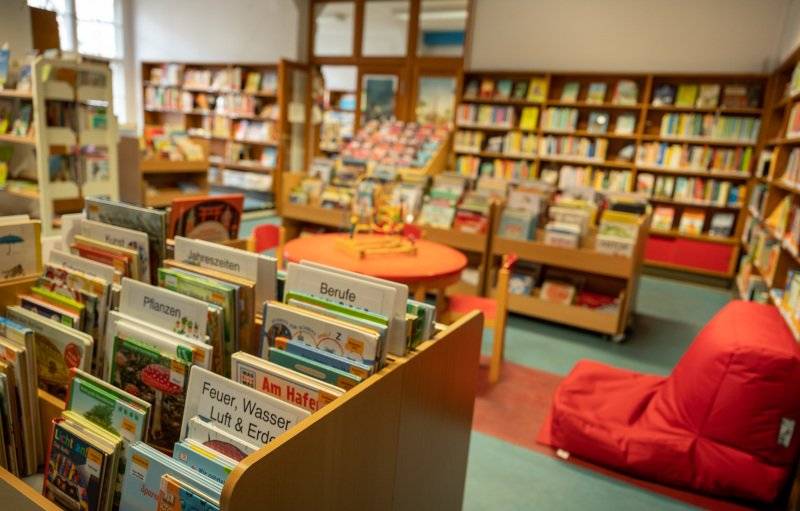Innenansicht Familienbibliothek Else Ury