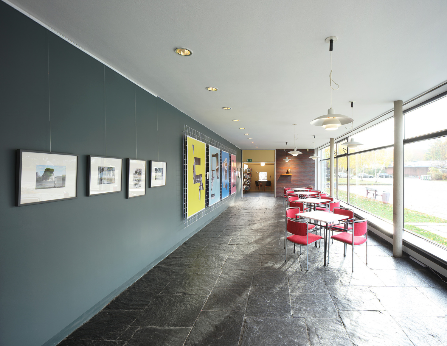 Ausstellungsfläche in der Hansabibliothek