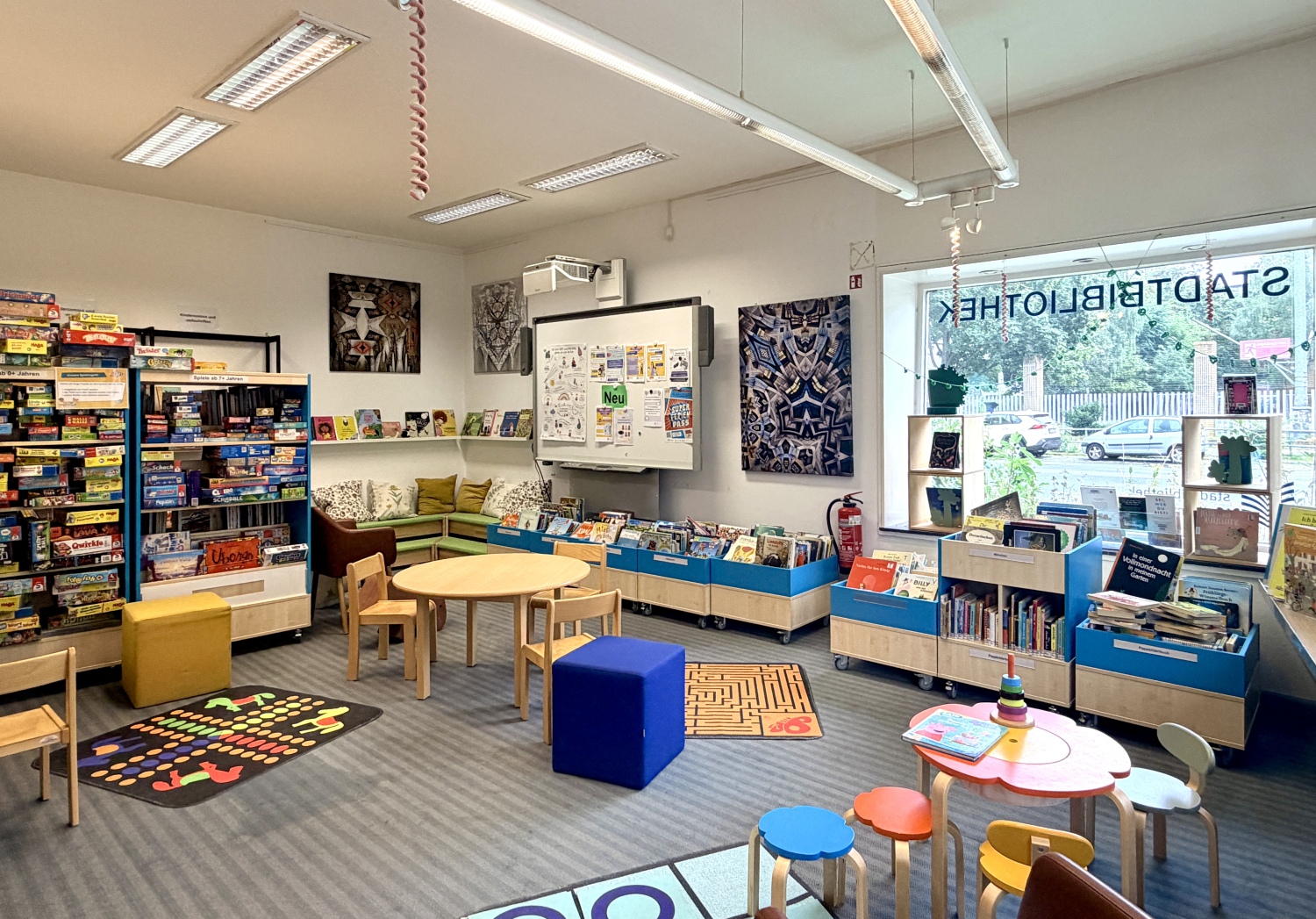 Kinderbereich in der Bibliothek Tiergarten-Süd