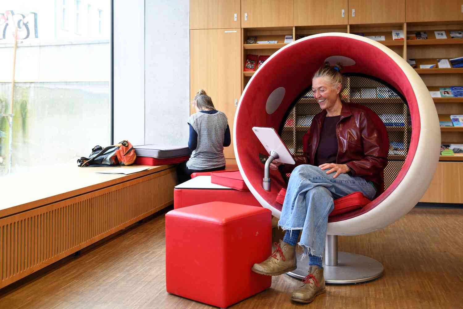 Lesesessel in der Schiller-Bibliothek