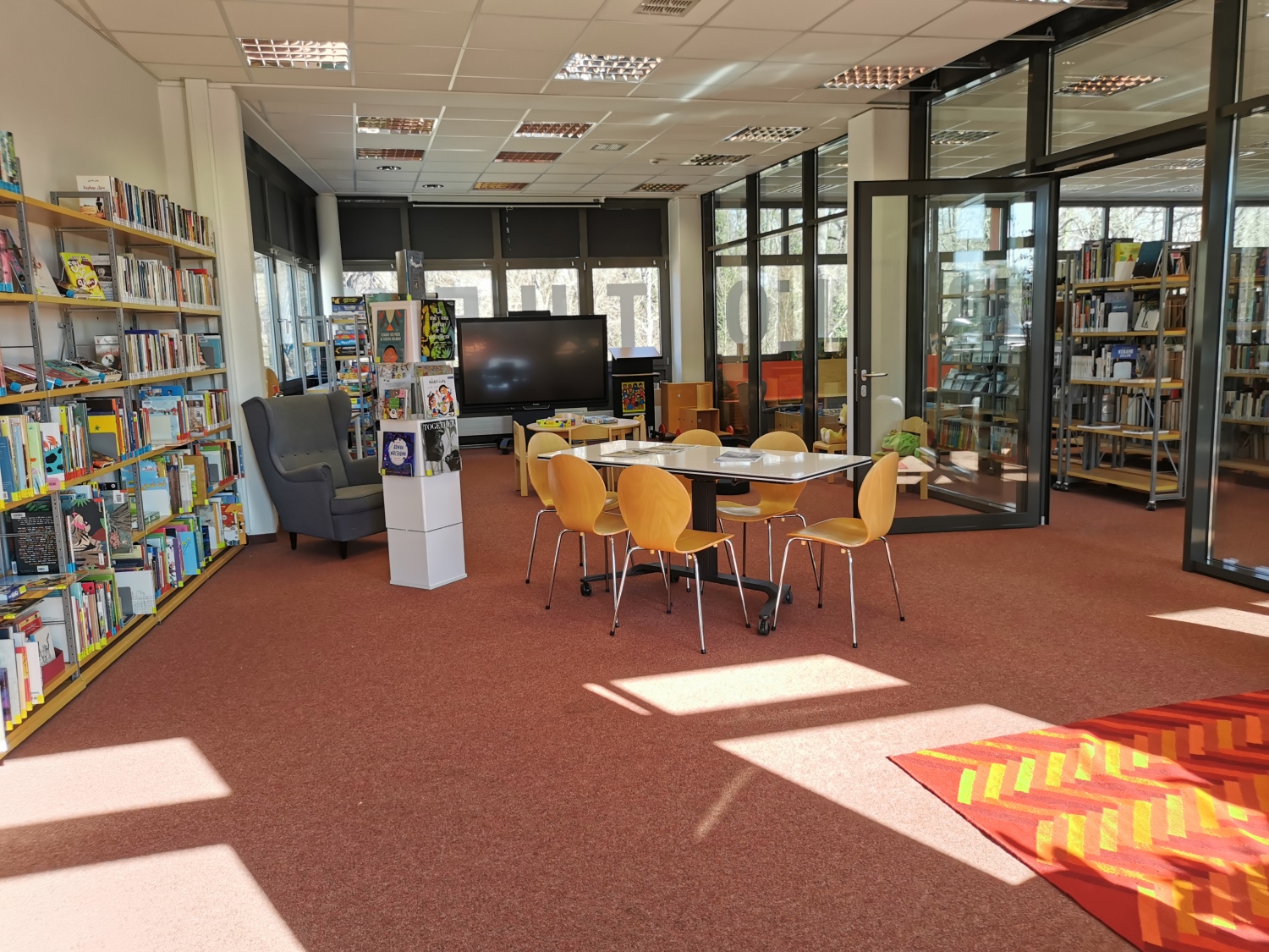 Veranstaltungsraum der Stadtteilbibliothek Buch