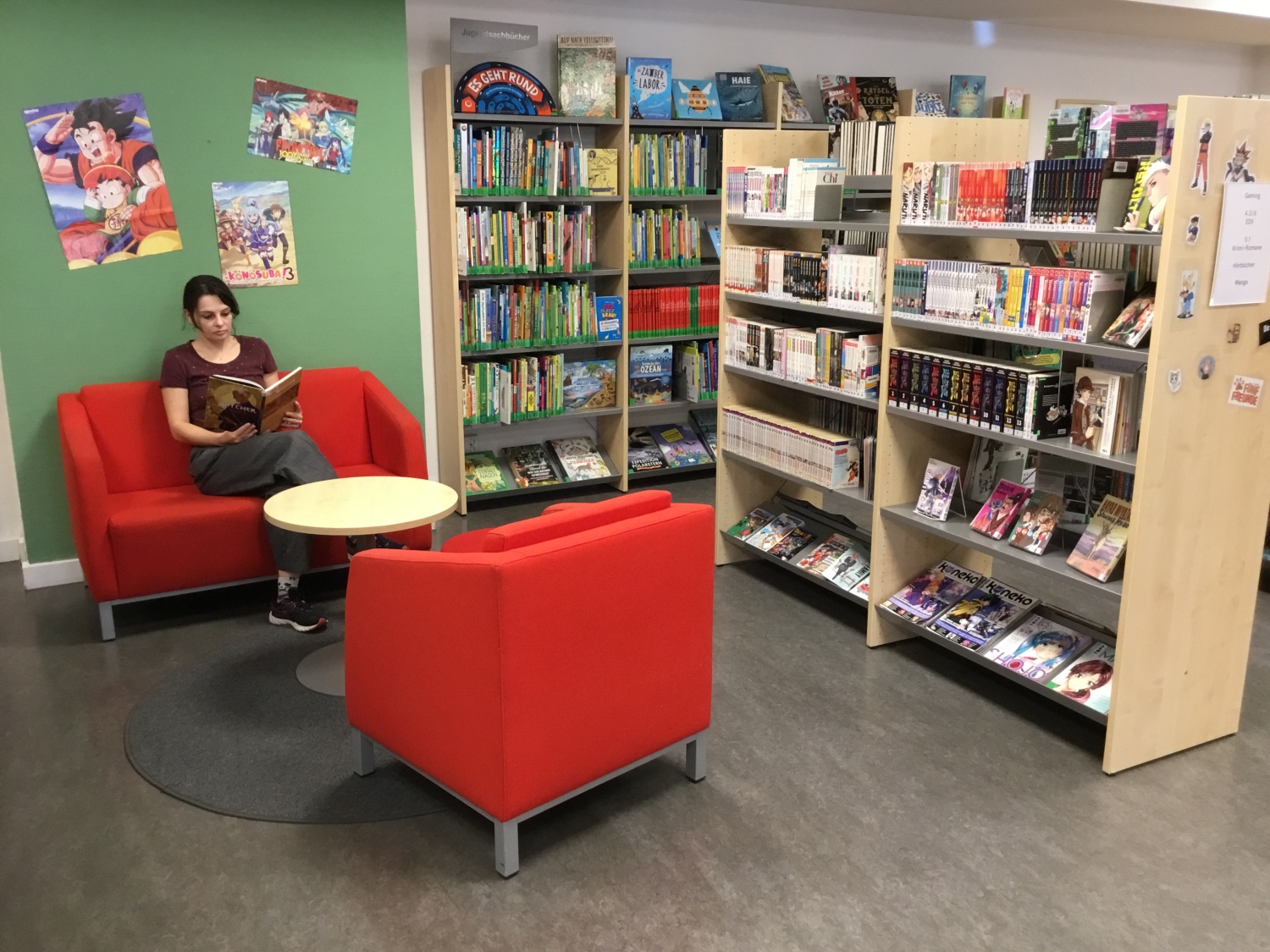 Manga-Ecke mit gemütlicher Sitzecke