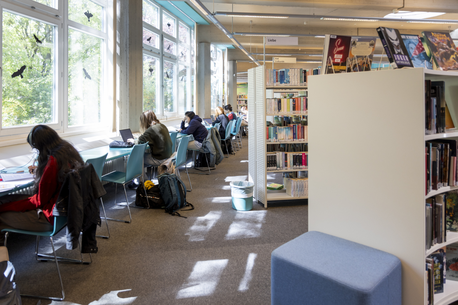 Bibliothek Tempelhof Innenansicht Rosengarten