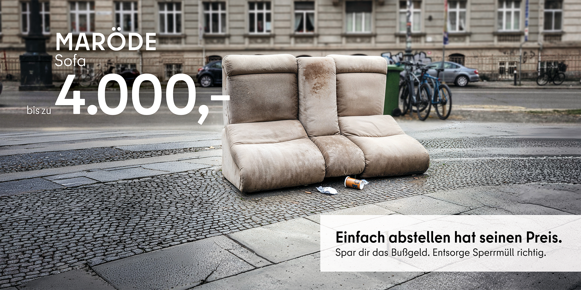 Stadtsauberkeit: Motiv MARÖDE Sofa bis zu 4.000 €
