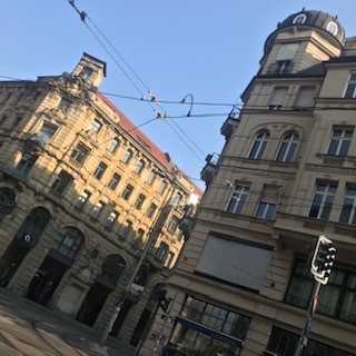 Blick auf die Gründerzeithäuser in der Chausseestraße