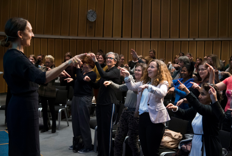 Andrea Thilo und Publikum