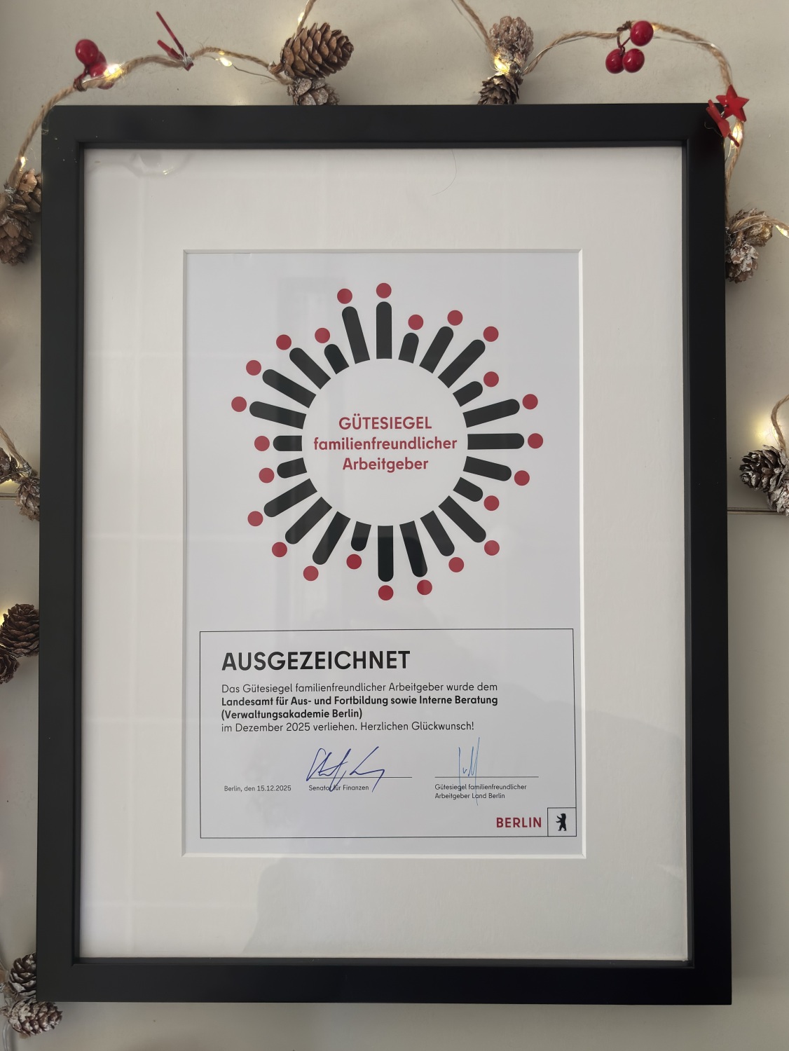 Urkunde Gütesiegel