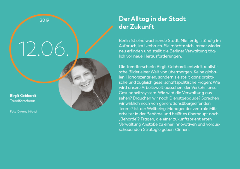 Akademieforum100 - Der Alltag in der Stadt der Zukunft mit Frau Birgit Gebhardt