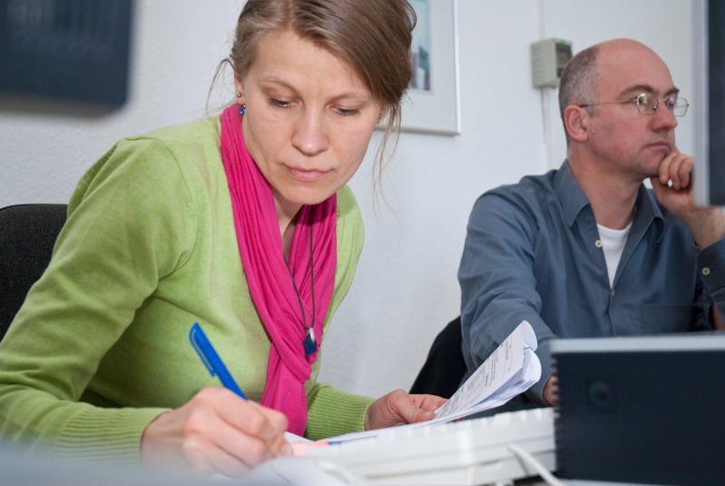 Im Kurs "Datenbanken mit Access" an der Volkshochschule Pankow