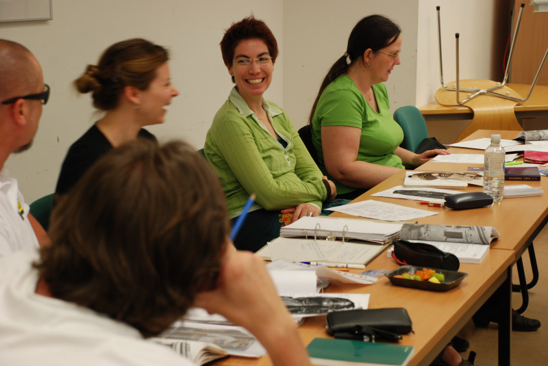 Im Kurs Neugriechisch an der Volkshochschule Pankow