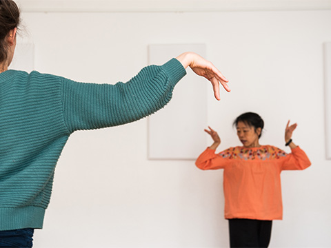 Dr. Kuan-wu Lin im Qigong-Kurs
