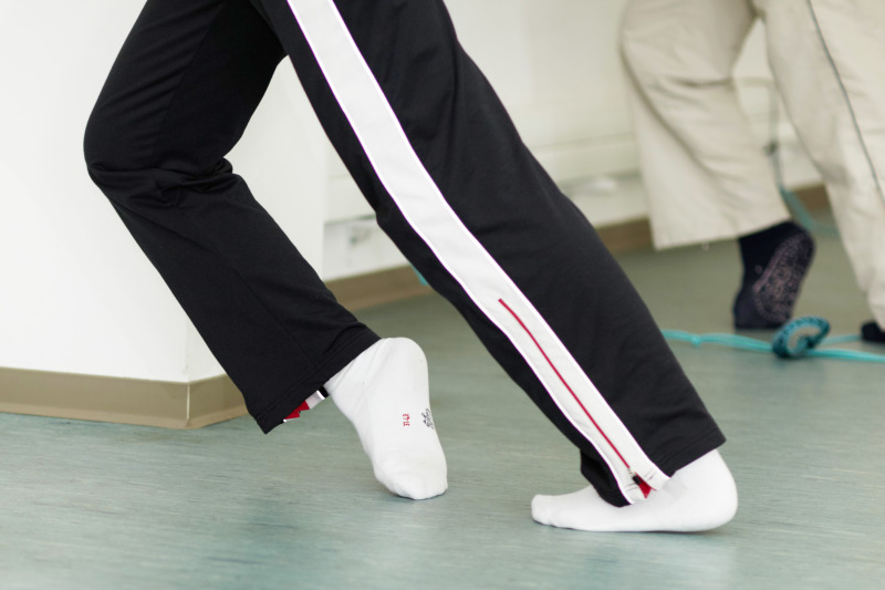 Im Kurs "Rückenwohl und kreuzfidel" an der Volkshochschule Pankow