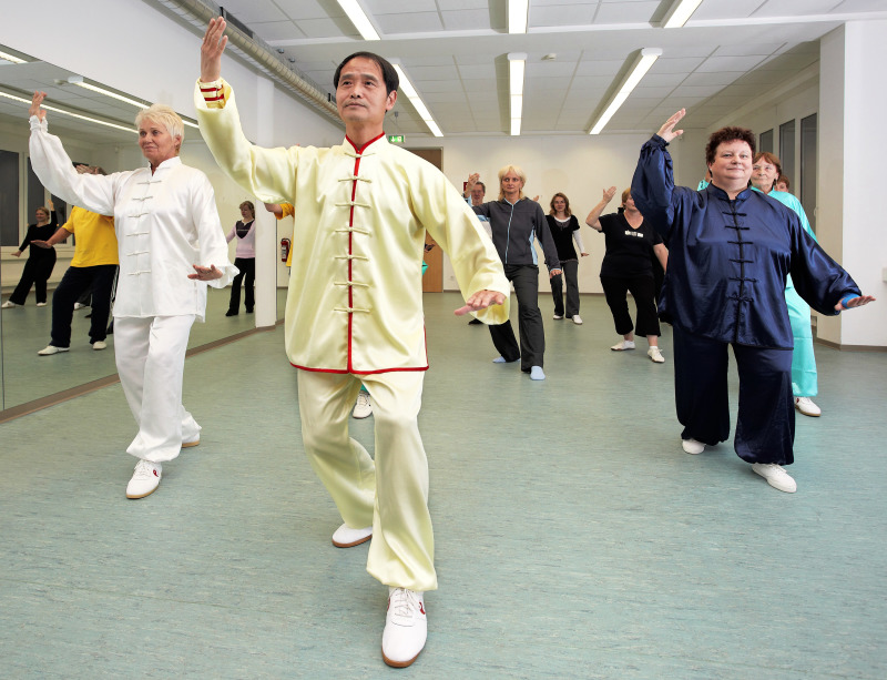 Im Kurs "Tai Ji Quan" an der Volkshochschule Pankow