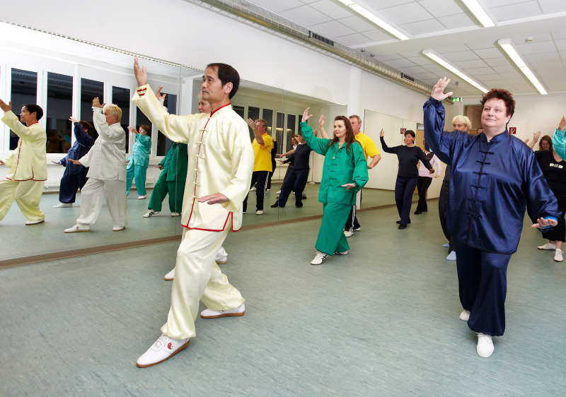 Im Kurs "Tai Ji Quan" an der Volkshochschule Pankow