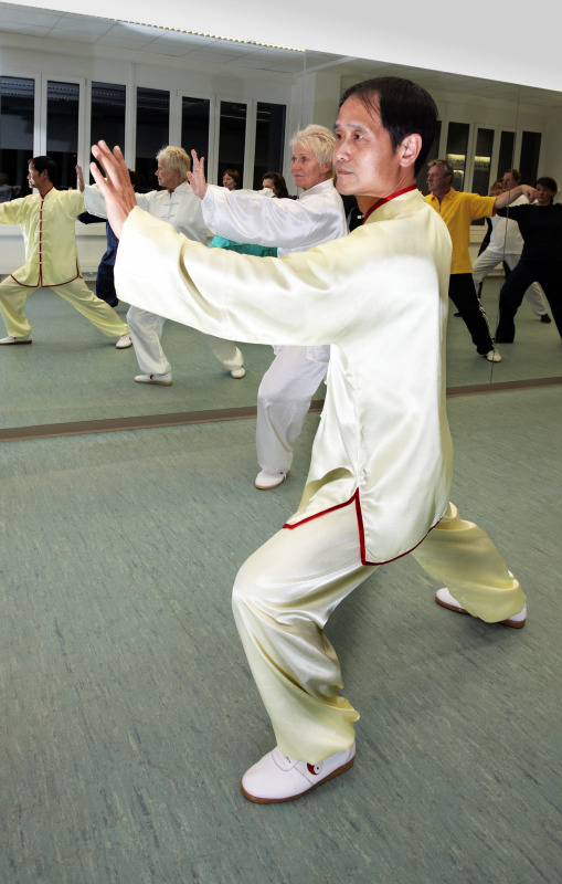 Im Kurs "Tai Ji Quan" an der Volkshochschule Pankow