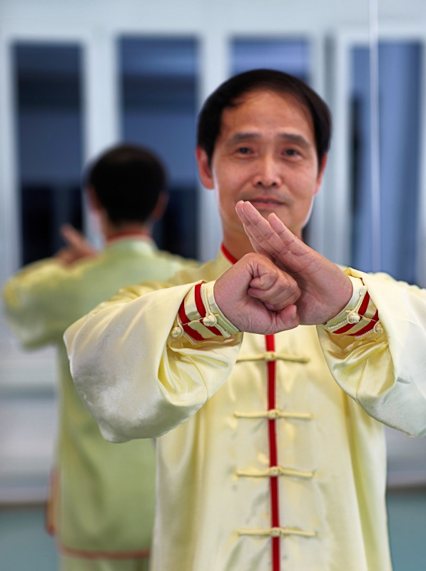 Im Kurs "Tai Ji Quan" an der Volkshochschule Pankow