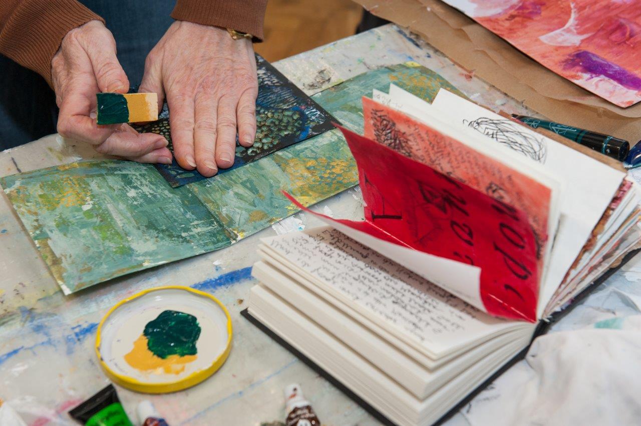 Art Journaling - Einblicke in den Kurs mit Anja Ehrenberg