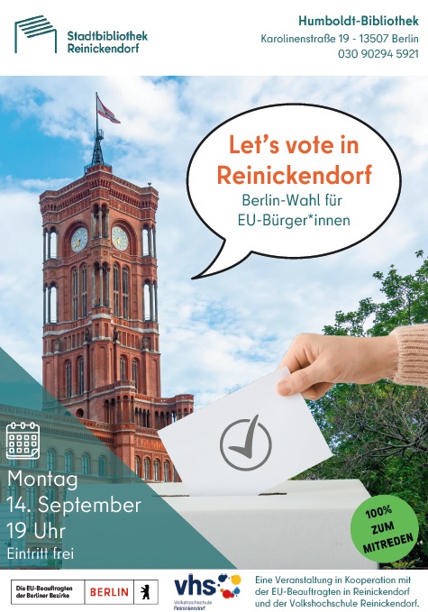 Infoveranstaltung - let´s vote Reinickendorf